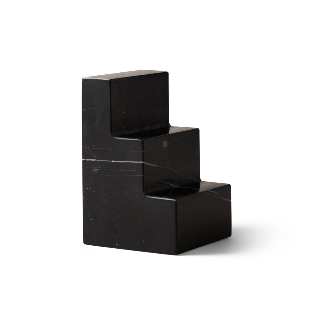 Bookend - Black/White marble