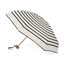 Lade das Bild in den Galerie-Viewer, ANATOLE folding umbrella - Henri - navy stripes on ivory background
