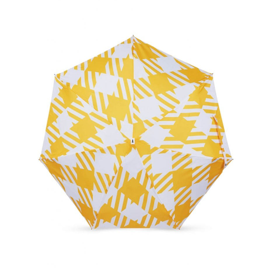 ANATOLE folding umbrella - Victoria - yellow oversize gingham