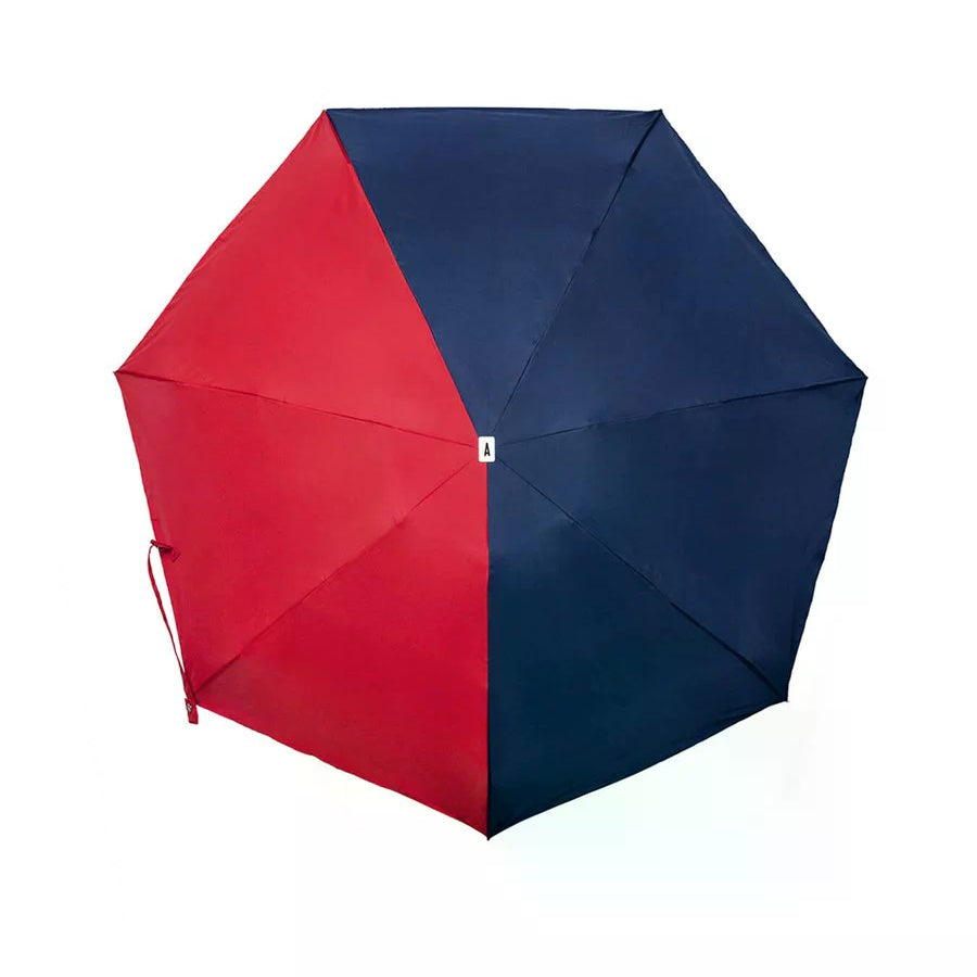 ANATOLE two-tone folding umbrella - Emile - navy/red