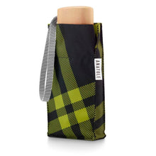 Lade das Bild in den Galerie-Viewer, ANATOLE folding umbrella - Alwyne - black and chartreuse tweed
