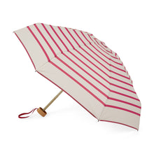 Lade das Bild in den Galerie-Viewer, ANATOLE folding umbrella - Marcelle - pink stripes on ivory background
