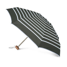 Lade das Bild in den Galerie-Viewer, ANATOLE folding umbrella - Charles - ivory stripes on khaki background
