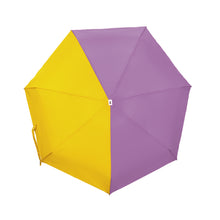 Lade das Bild in den Galerie-Viewer, ANATOLE two-tone folding umbrella - Lili - purple/yellow
